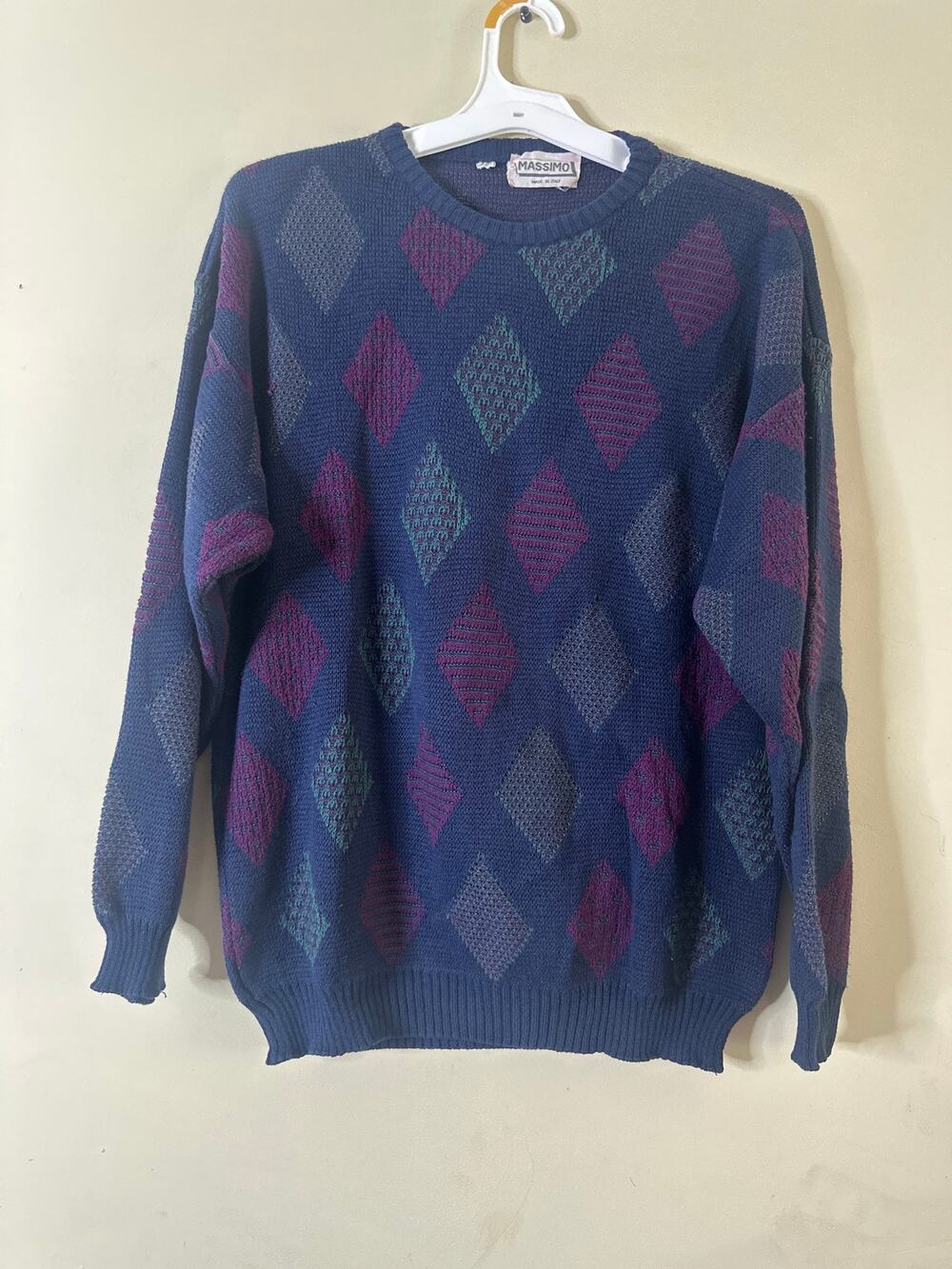 Massimo vintage crewneck knit sweater M 10